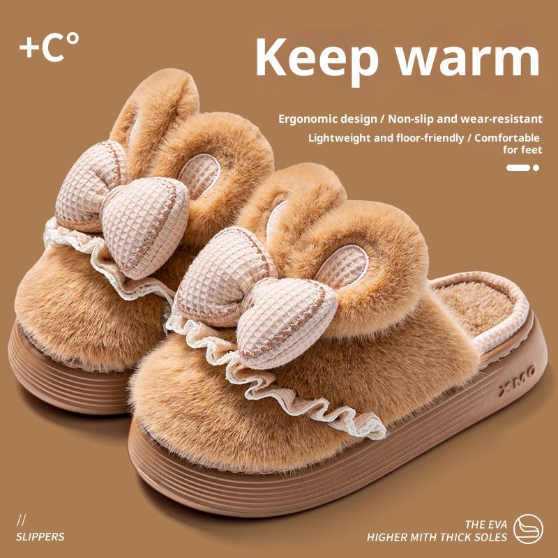 Indoor Warm Non-slip Cute Couples Cotton Shoes