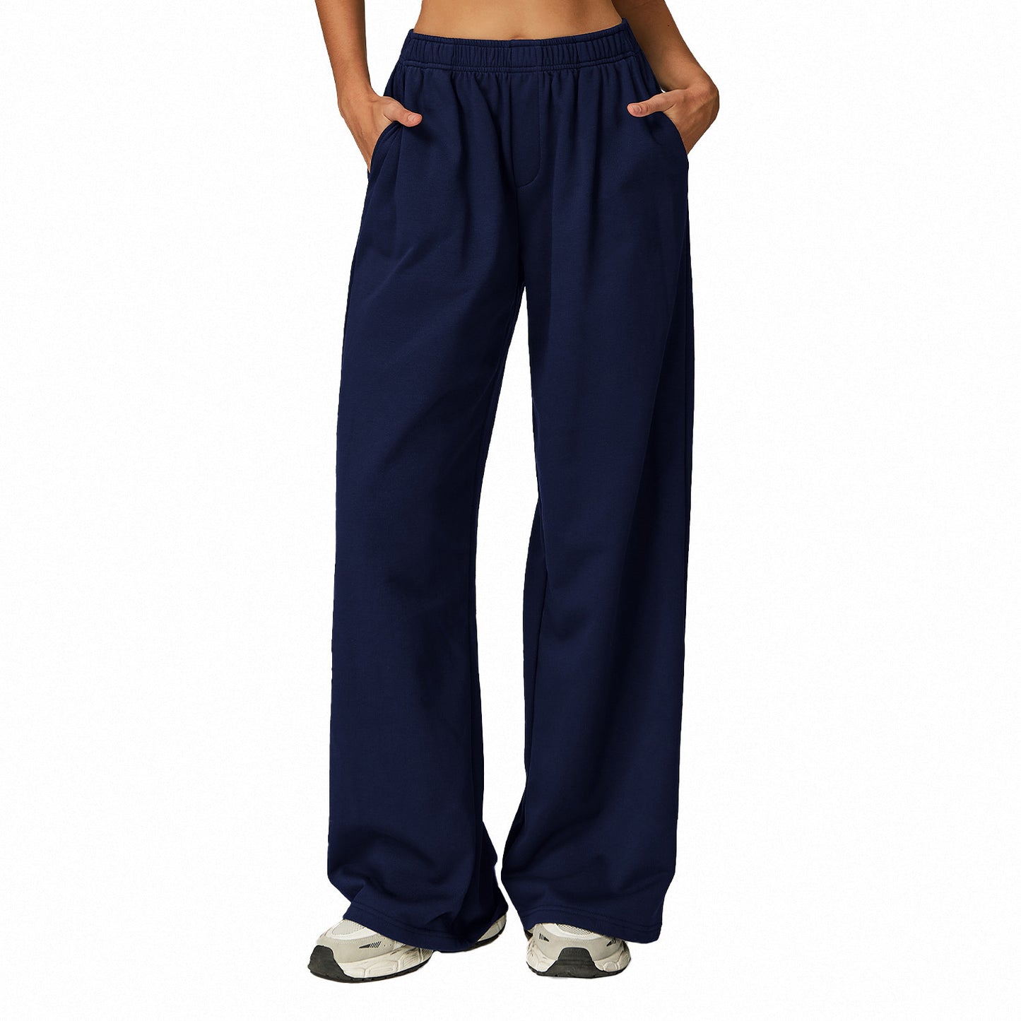 Autumn And Winter High Waist Long Sports Pants Wide
