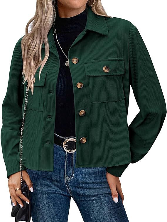 Short Corduroy Button Navel Jacket Short Coat Cross Border