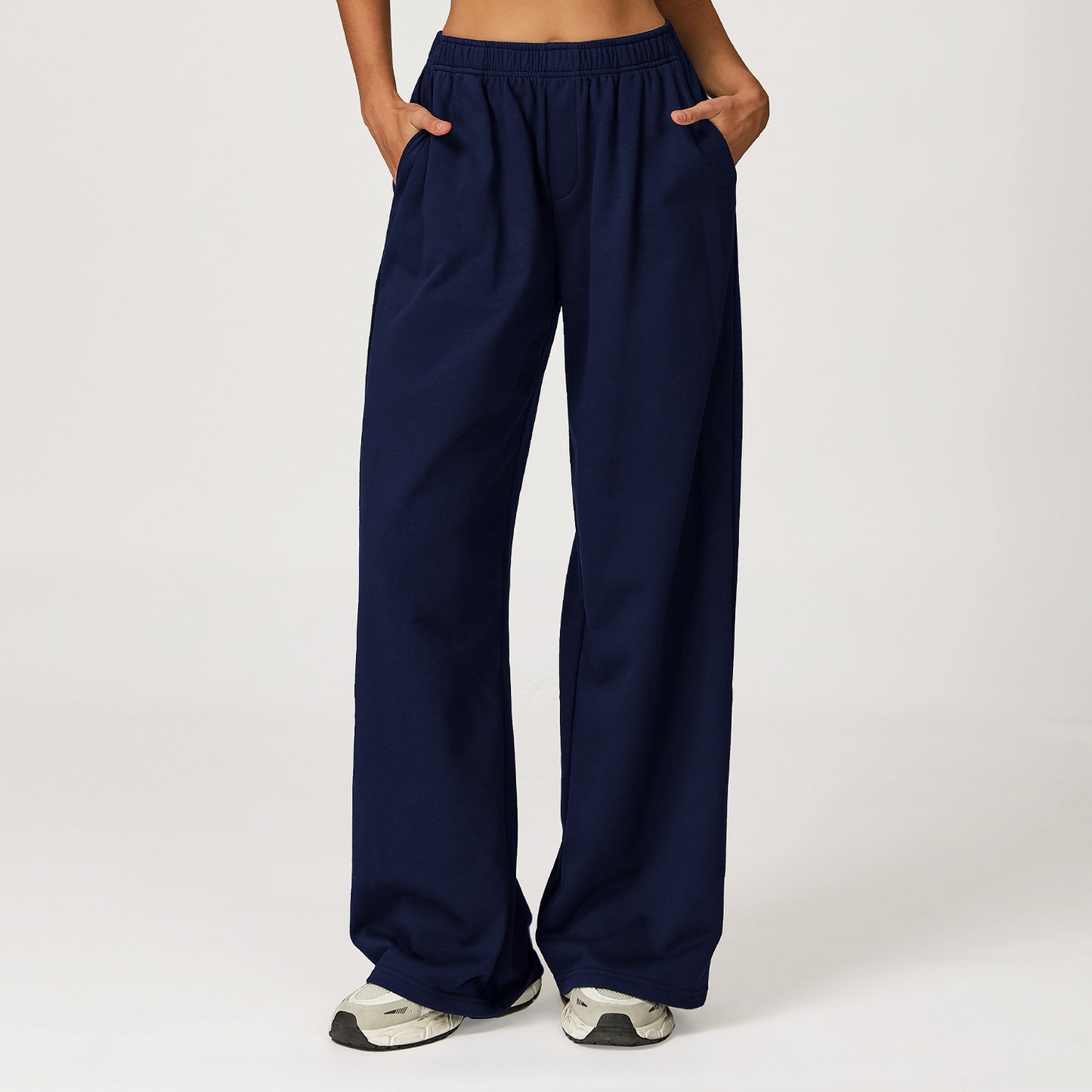 Autumn And Winter High Waist Long Sports Pants Wide