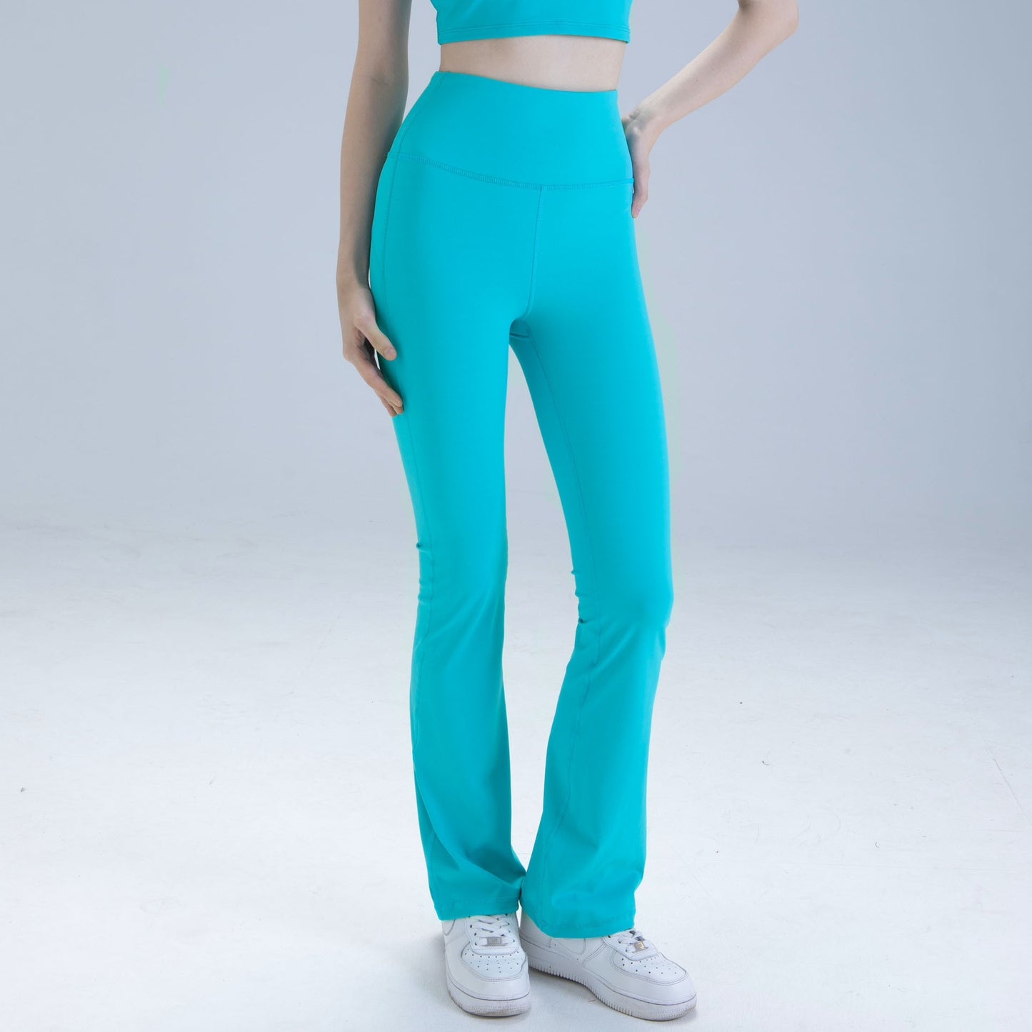 Antibacterial High Waist Hip Lift Yoga Pants Women's Casual Fitness Wide-leg Pants