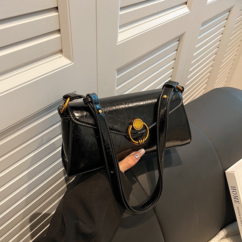 Fashion Advanced Texture Baguette Bag